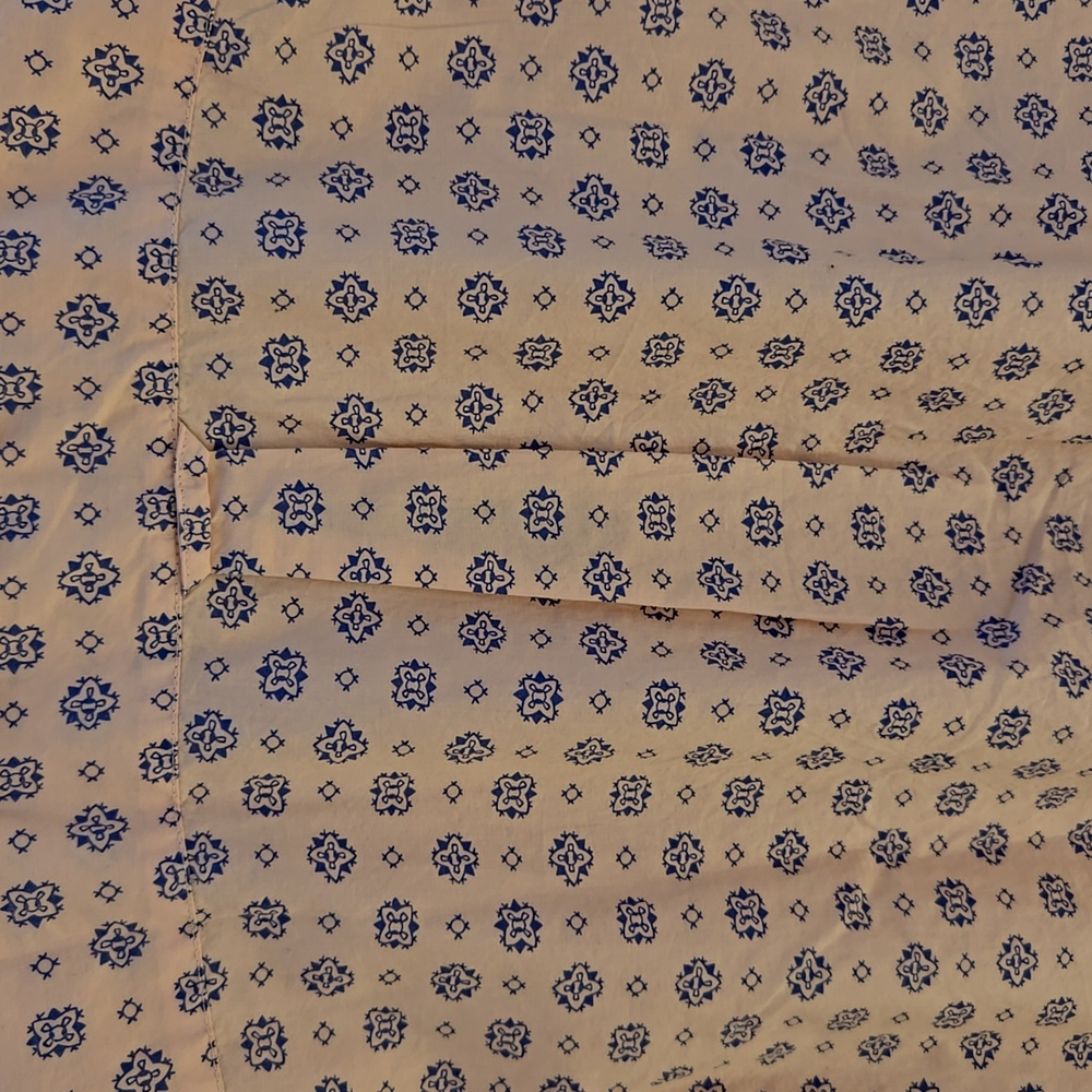 J. Crew Classic Pink and Blue Medallion Ruffled Shirt - Picture 8 of 10